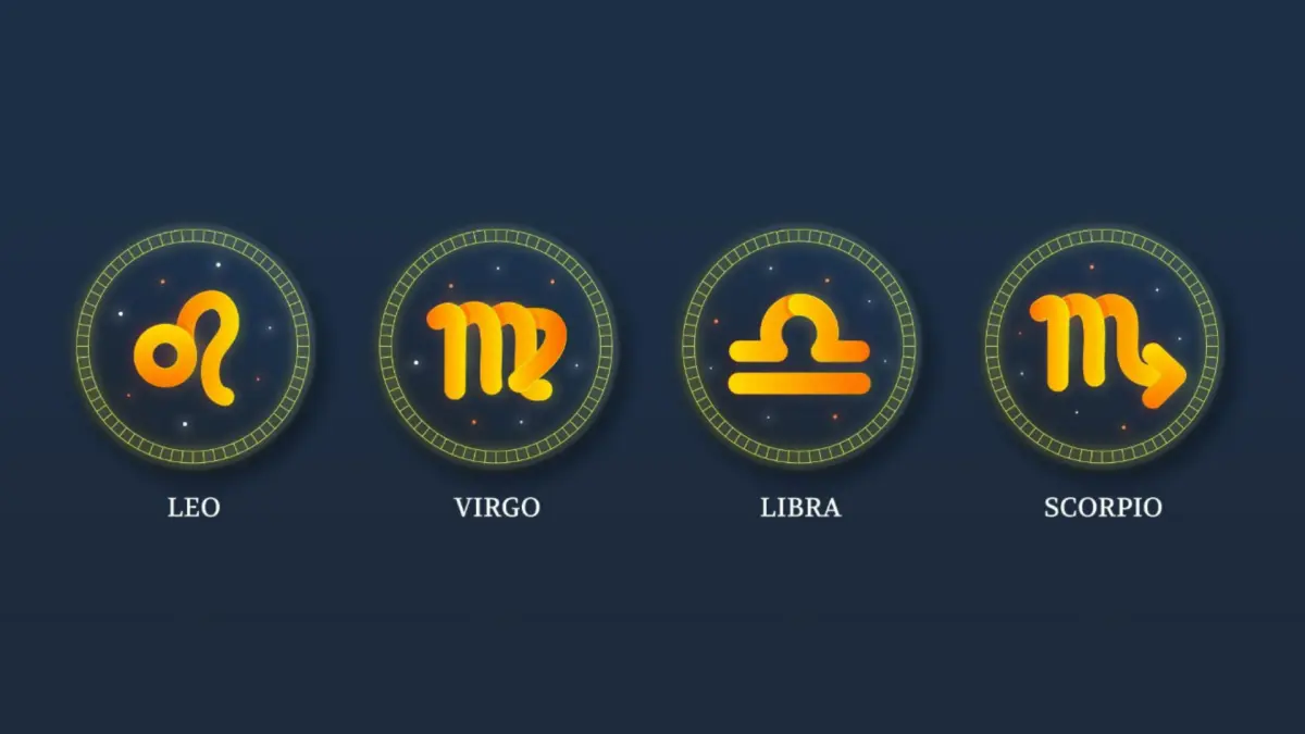 Ilustrasi zodiak Leo, Virgo, Libra, Scorpio (Magnific)