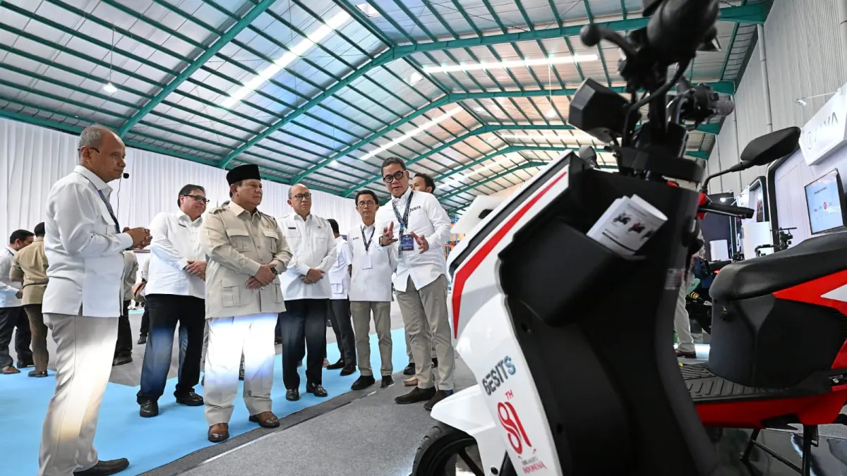 Pasar motor listrik nasional dinilai bisa mencapai Rp2.800 triliun. Danantara menyiapkan bunga rendah, tenor panjang hingga opsi DP 0 persen. (Dok. BPMI)