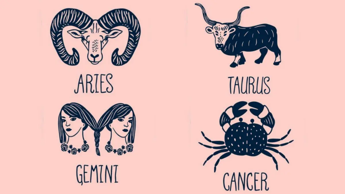 Ilustrasi zodiak Aries, Taurus, Gemini, Cancer (Magnific)
