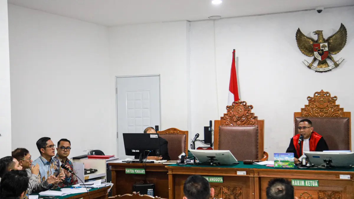 Sidang Praperadilan Febrie AdriansyahFebrie Adriansyah menggugat penetapan tersangka, penggeledahan rumah, dan penyitaan harta. Hakim PN Jaksel ingatkan independensi. (Hanung Hambara/Jawa Pos)