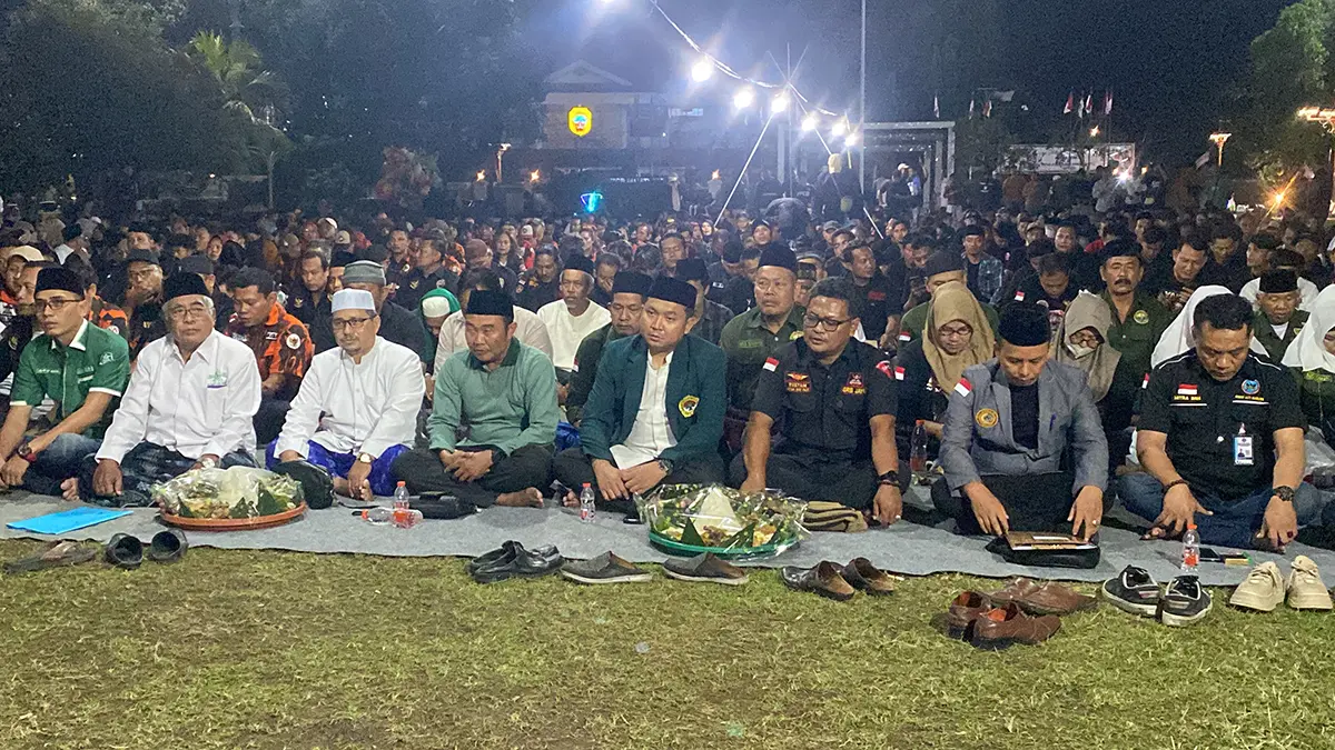 Berbagai ormas di Pati menggelar doa bersama dan menyatakan sikap menjaga keamanan, kedamaian, serta kondusivitas daerah. (Dok. IST)