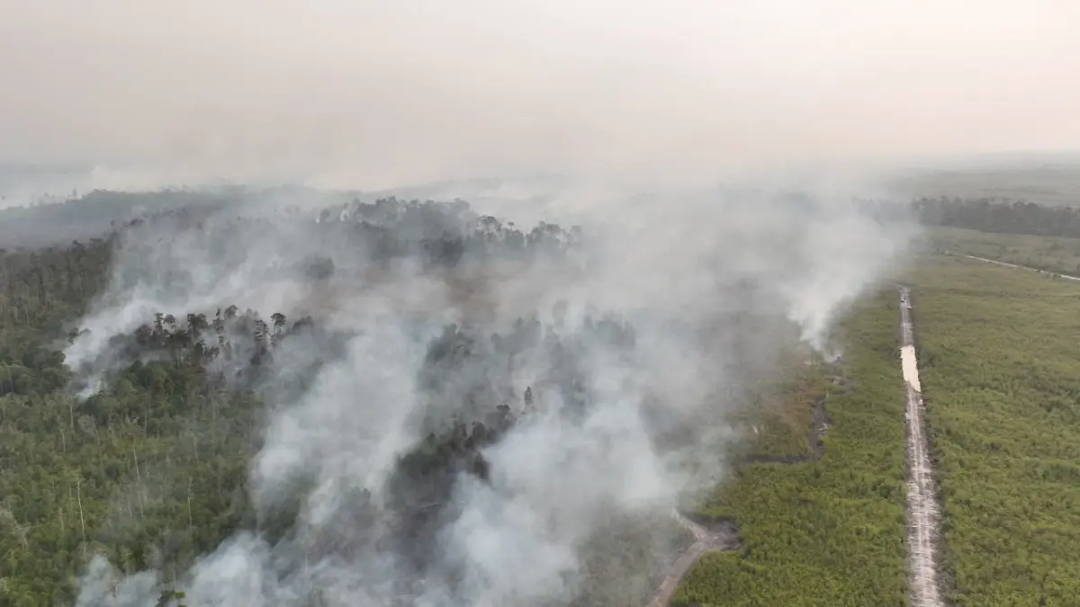 Pemerintah mengoptimalkan OMC dan menambah armada udara untuk menangani karhutla di Kalimantan di tengah cuaca kering dan asap pekat. (Dok. Bakom RI)