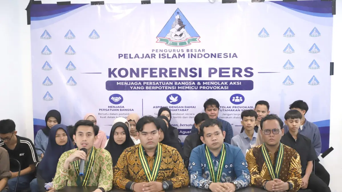 PB PII menolak aksi yang menjadi sarana provokasi dan menyerukan persatuan serta penyampaian aspirasi secara tertib dan konstitusional. (Dok. PII)