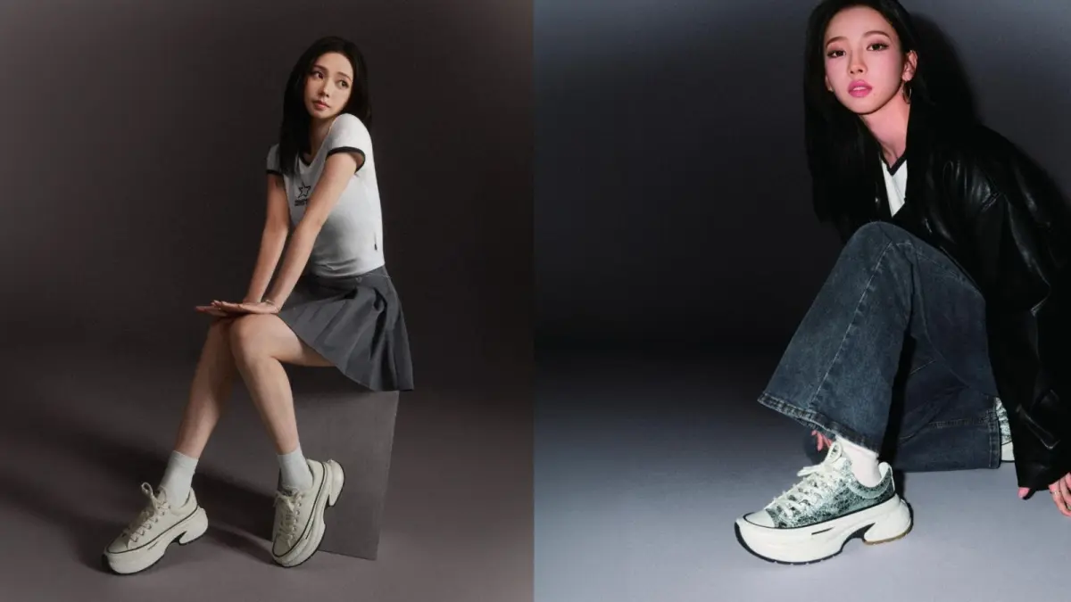 Converse menghadirkan Run Star Crush di Indonesia. Sneakers chunky ini hadir dengan desain bold dan modern yang dipopulerkan Karina aespa. (Dok. Converse)