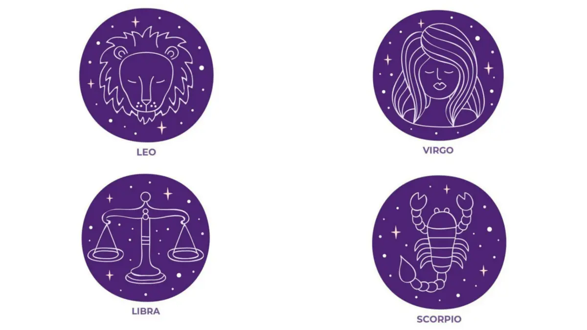 Ilustrasi zodiak Leo, Virgo, Libra, Scorpio (Magnific)