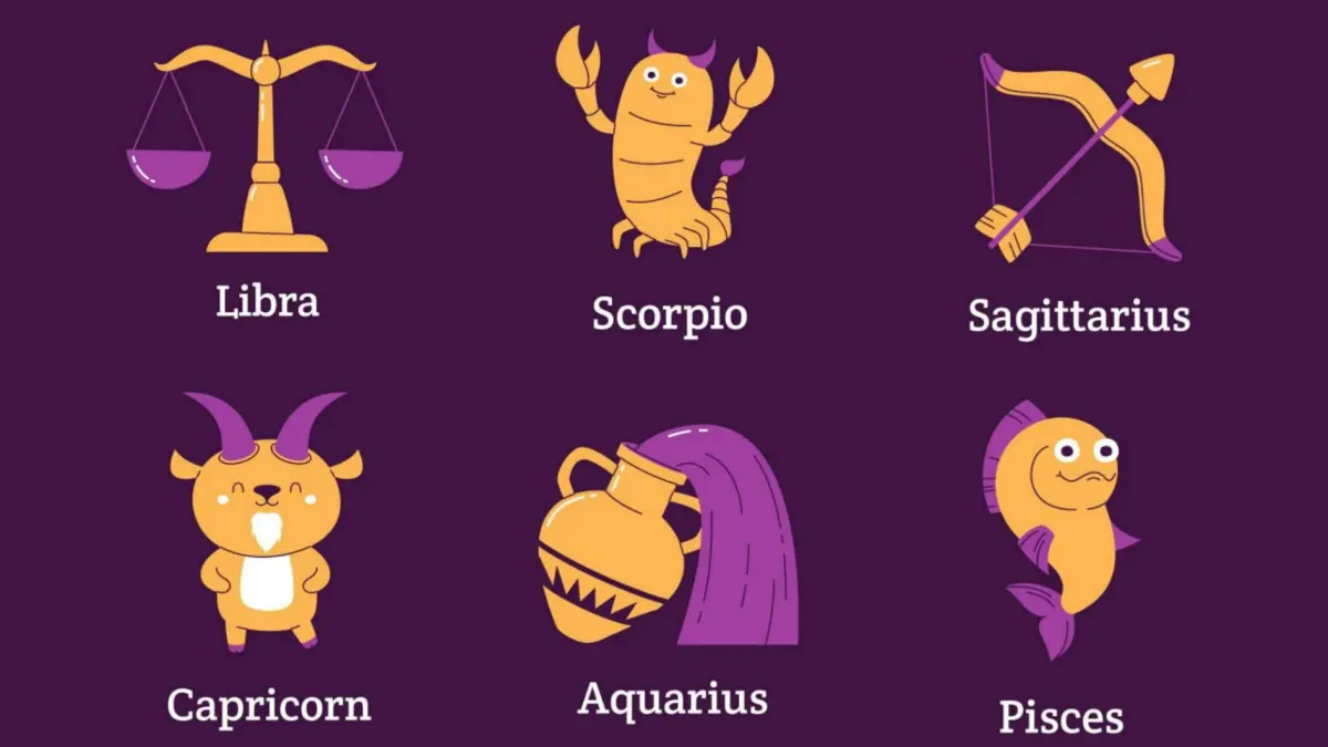 Ilustrasi zodiak Libra, Scorpio, Sagitarius, Capricorn, Aquarius dan Pisces (Magnific)
