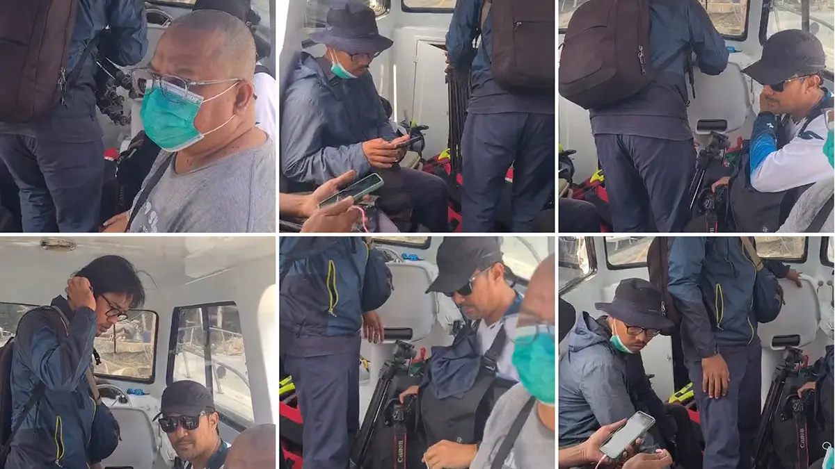 Lima wartawan hilang setelah naik speedboat dari Anyer menuju Pulau Sebesi. Basarnas akan melanjutkan pencarian ke Pulau Rakata. (Dok. IST)
