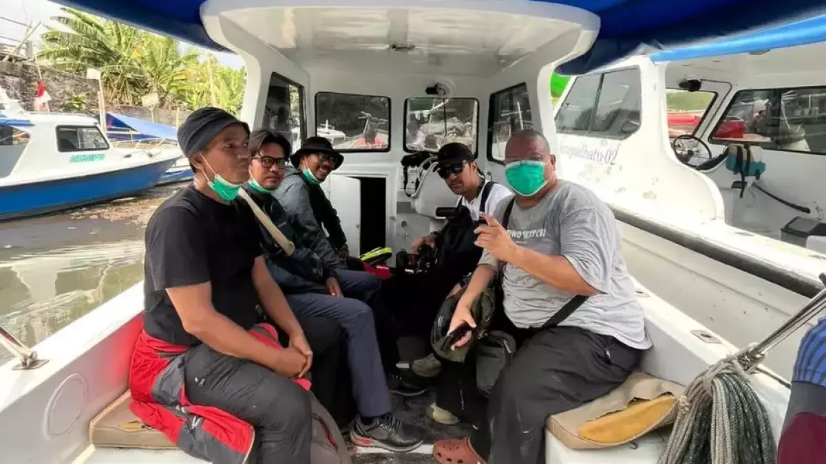 Lima wartawan hilang setelah naik speedboat dari Anyer menuju Pulau Sebesi. Basarnas akan melanjutkan pencarian ke Pulau Rakata. (Dok. IST)