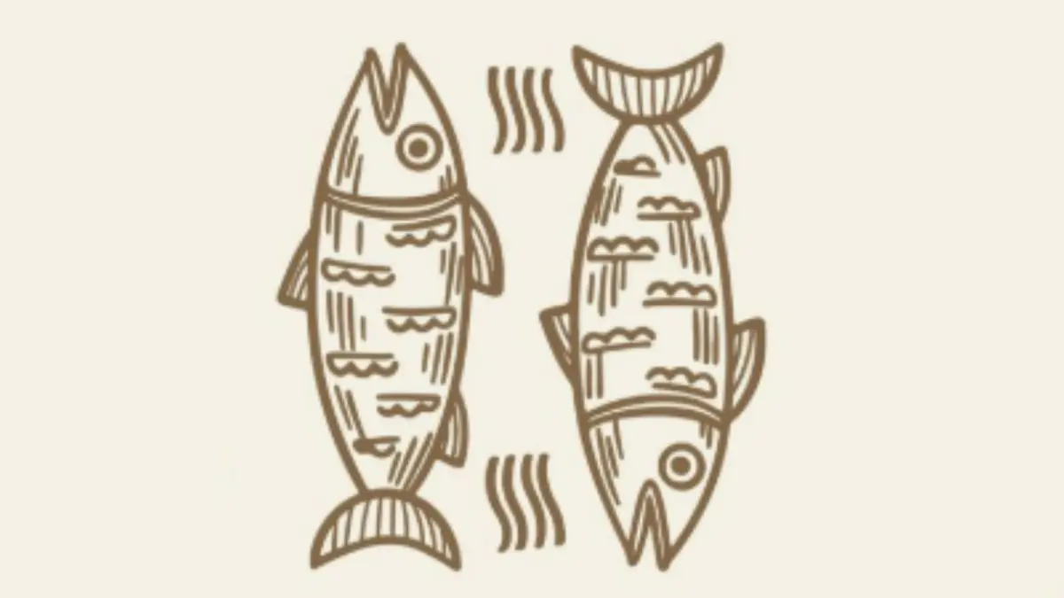 Ilustrasi zodiak Pisces (Magnific)