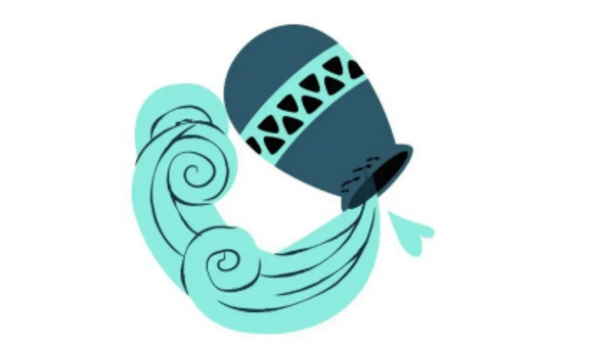 Ilustrasi zodiak Aquarius (Magnific)