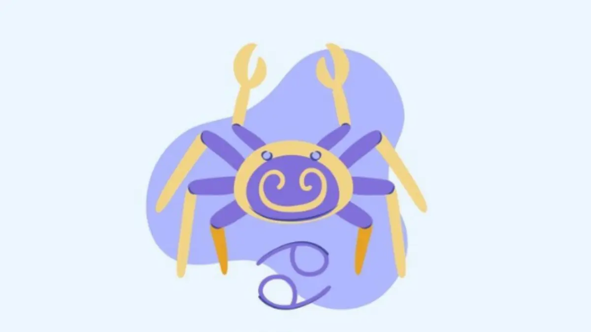 Ilustrasi zodiak Cancer (Magnific)
