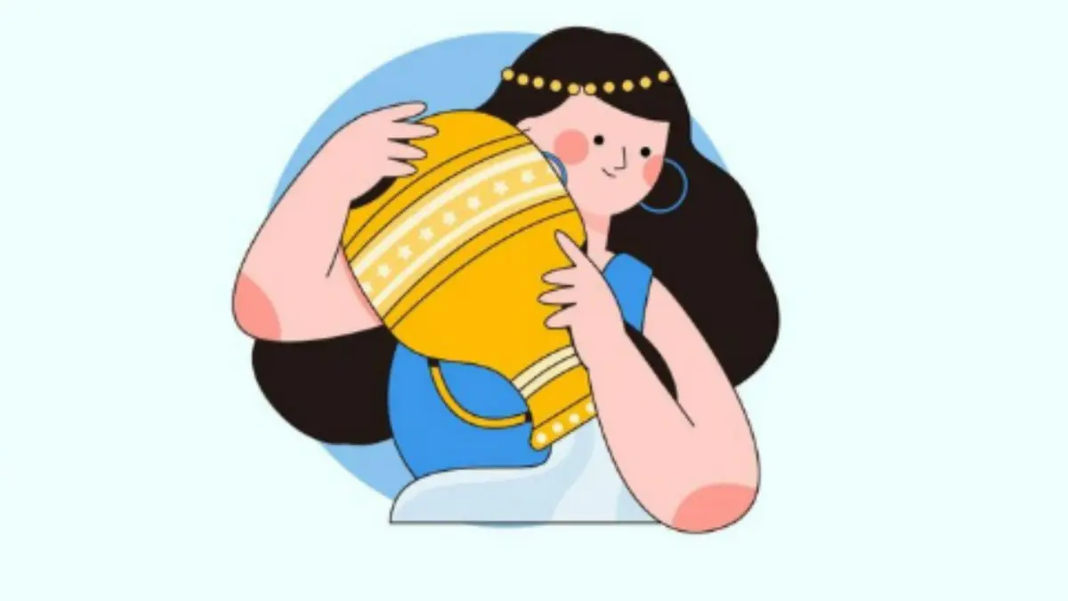 Ilustrasi zodiak Aquarius (Magnific)