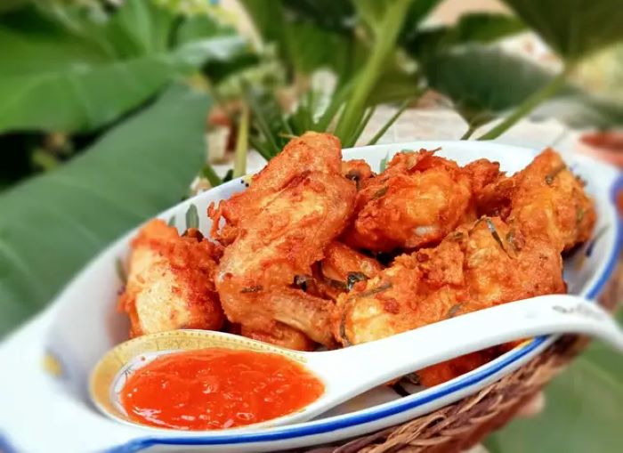 Tampilan ayam goreng terasi daun jeruk. (Cookpad/Keko Risti)