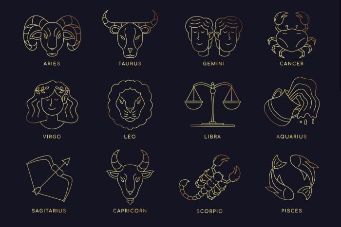 Ilustrasi zodiak dengan aura yang kuat. (freepik)