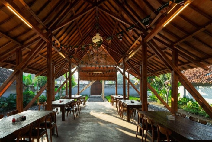 Ilustrasi rumah makan saung. (archify.com)