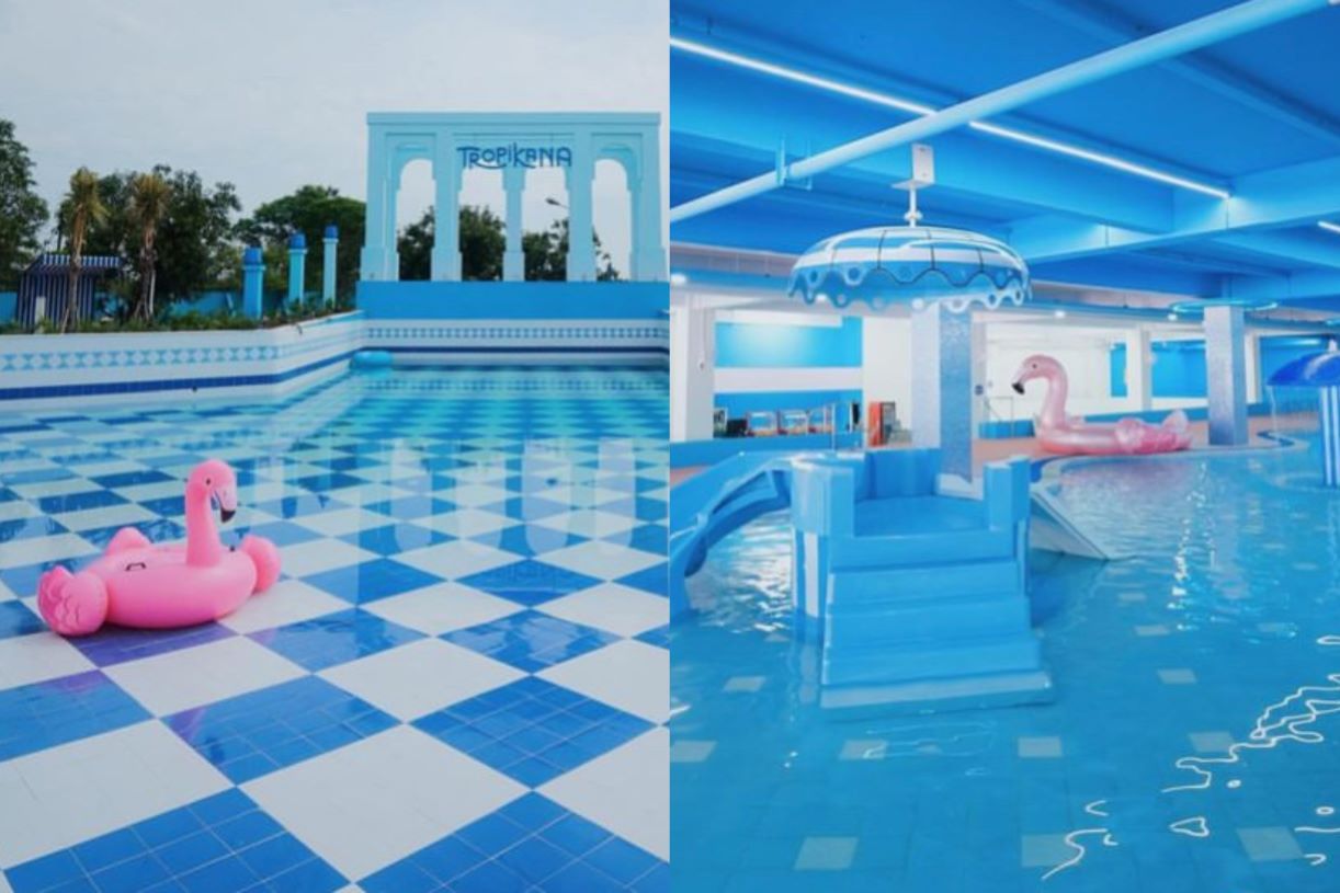 Wisata bermain Tropikana Waterpark Cirebon. (tangkapan layar akun Instagram @tropikana.cirebon)