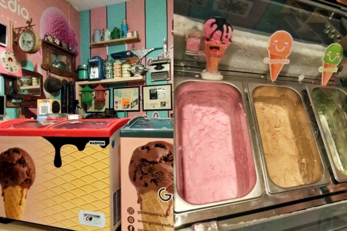 Kedai Es Krim Gelatopedia Cirebon. (tangkapan layar akun Instagram @gelatopedia_cirebon)