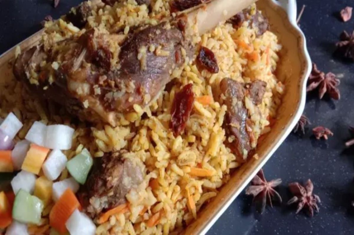Nasi kabsah kambing yang menggugah selera. (Cookpad)