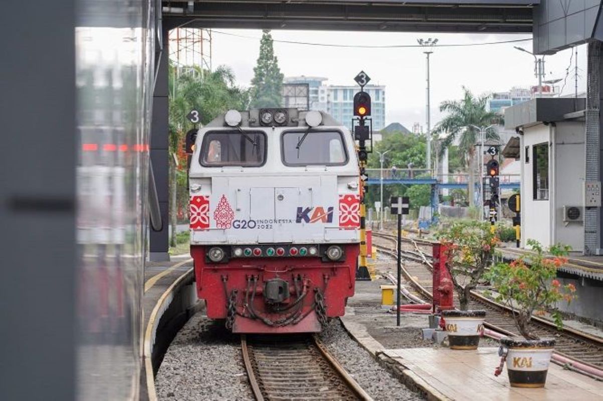 Ilustrasi kereta api. (KAI.id)