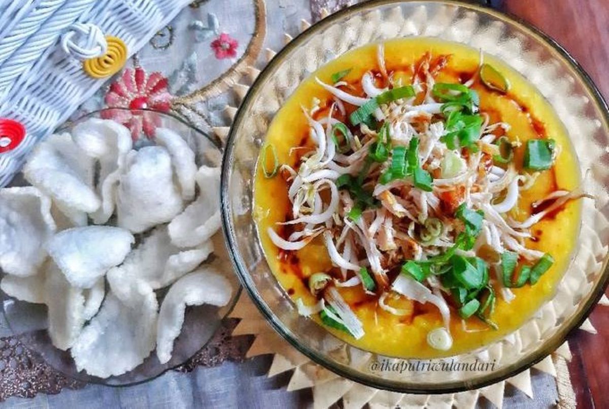 Bubur kuning khas Indramayu. (cookpad.com)