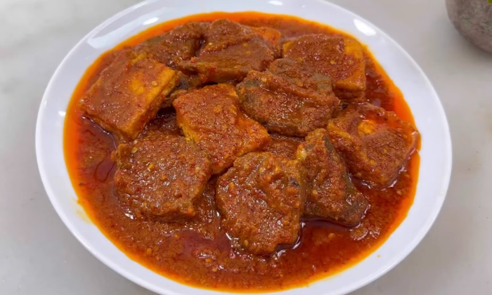 Ilustrasi masakan daging sapi bumbu Bali