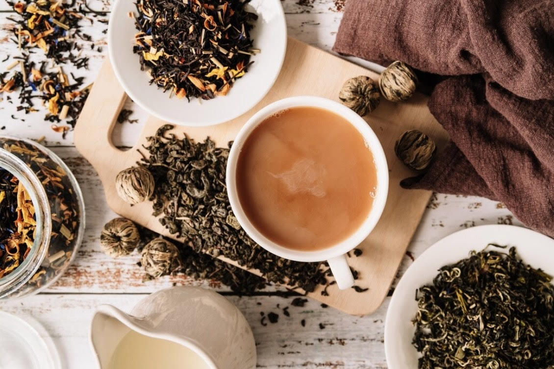 Ilustrasi teh herbal