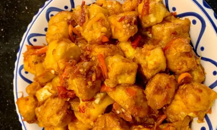 Oseng tahu mercon yang menggoda nafsu makan
