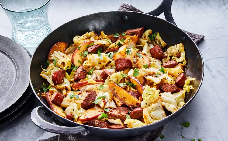Kubis sosis untuk makanan diet