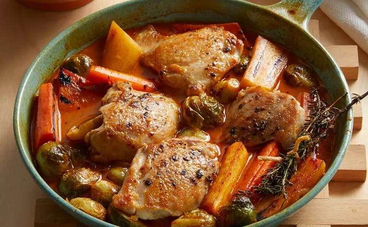 Ayam panggang sayur untuk santapan diet