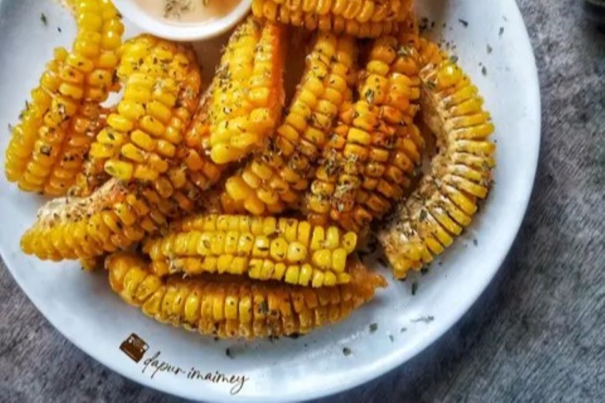 Camilan corn ribs yang mudah dibuat di rumah.