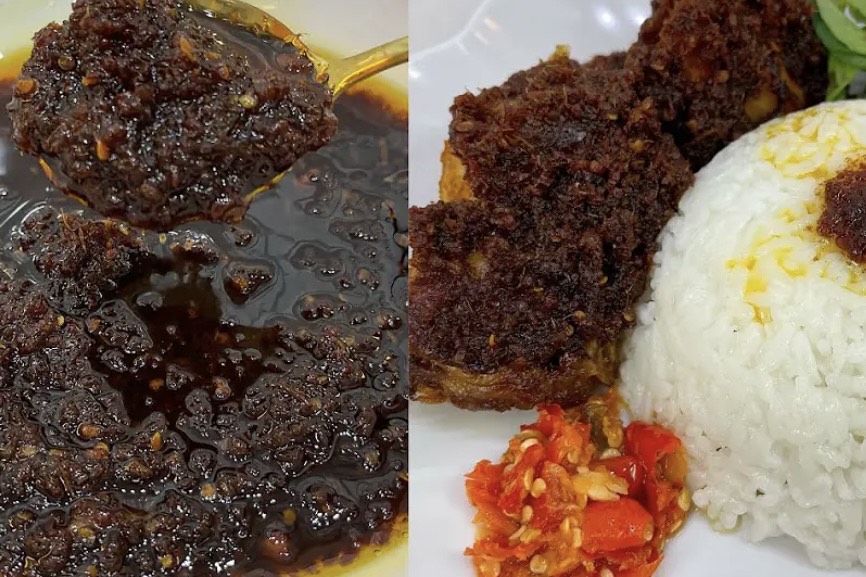 Ayam bumbu hitam khas Madura