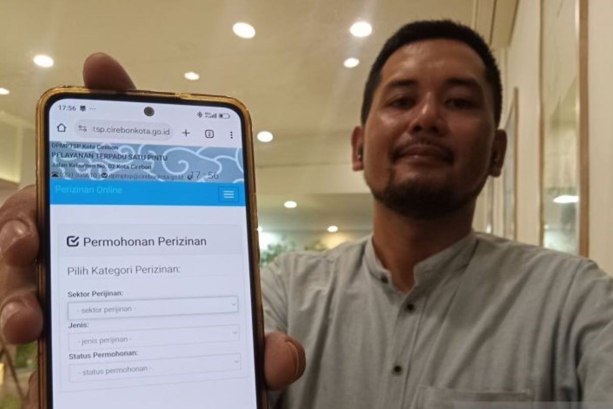 Ilustrasi layanan MPP digital di Kota Cirebon. (Fathnur Rohman/Antara)