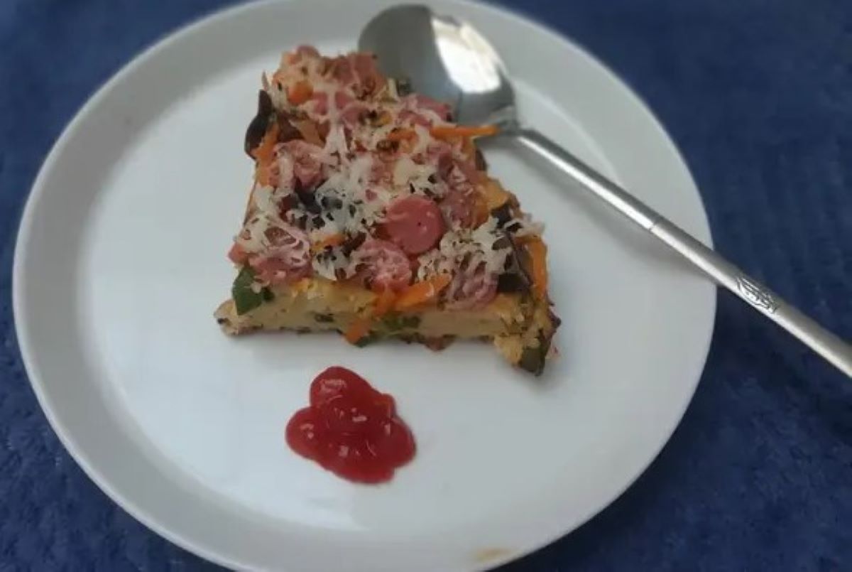 Kreasi pizza nasi jamur. (Cookpad)