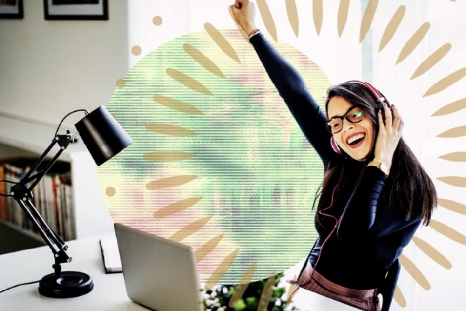 Ilustrasi pekerjaan yang membuat hidup lebih bahagia dan memuaskan