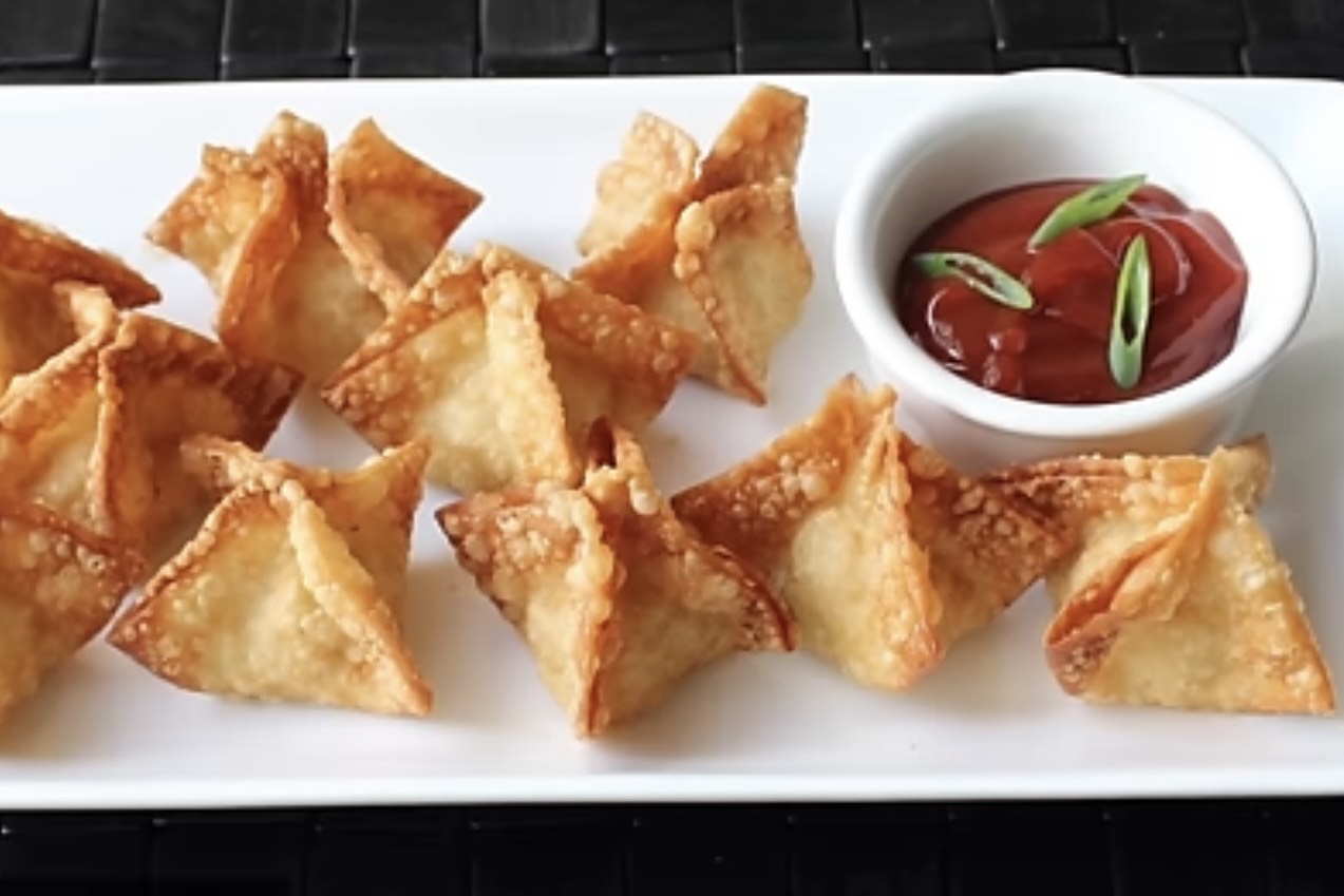 Crab rangoon isi krim keju