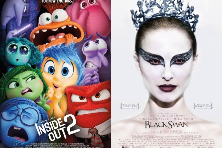 Poster Inside Out 2 dan Black Swan