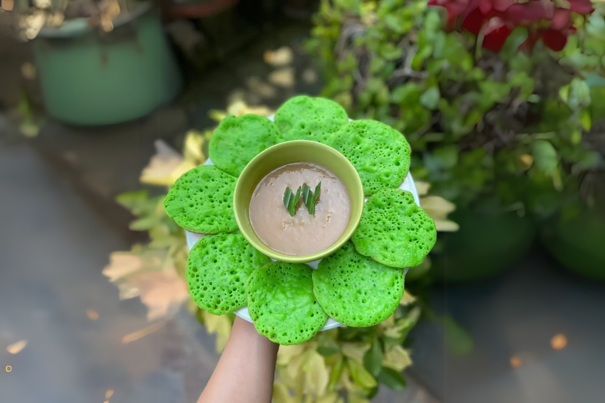 Serabi Pandan Kuah Kinca Durian