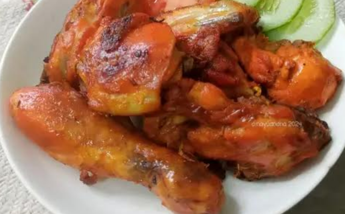 Tandoori chicken teflon yang simpel dan anti ribet