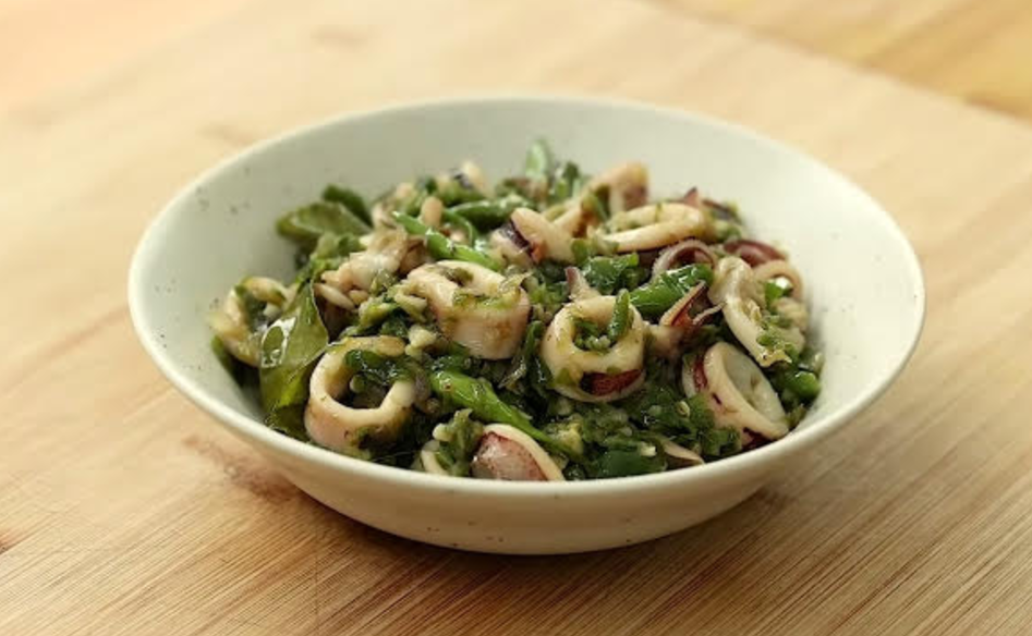 Resep cumi cabai hijau
