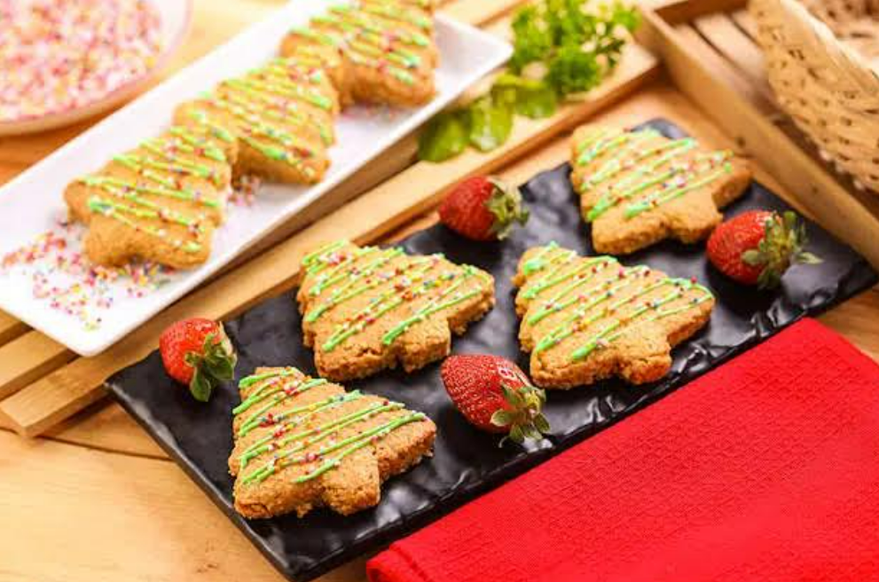 Cookies Ginger pohon Natal yang menggugah selera