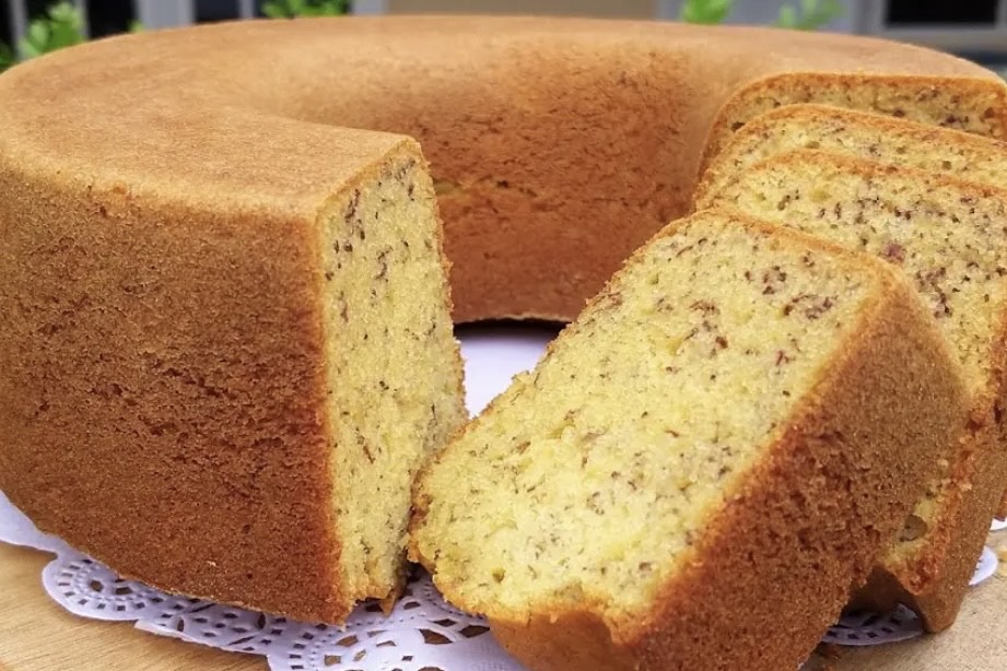 Bolu pisang dengan margarin