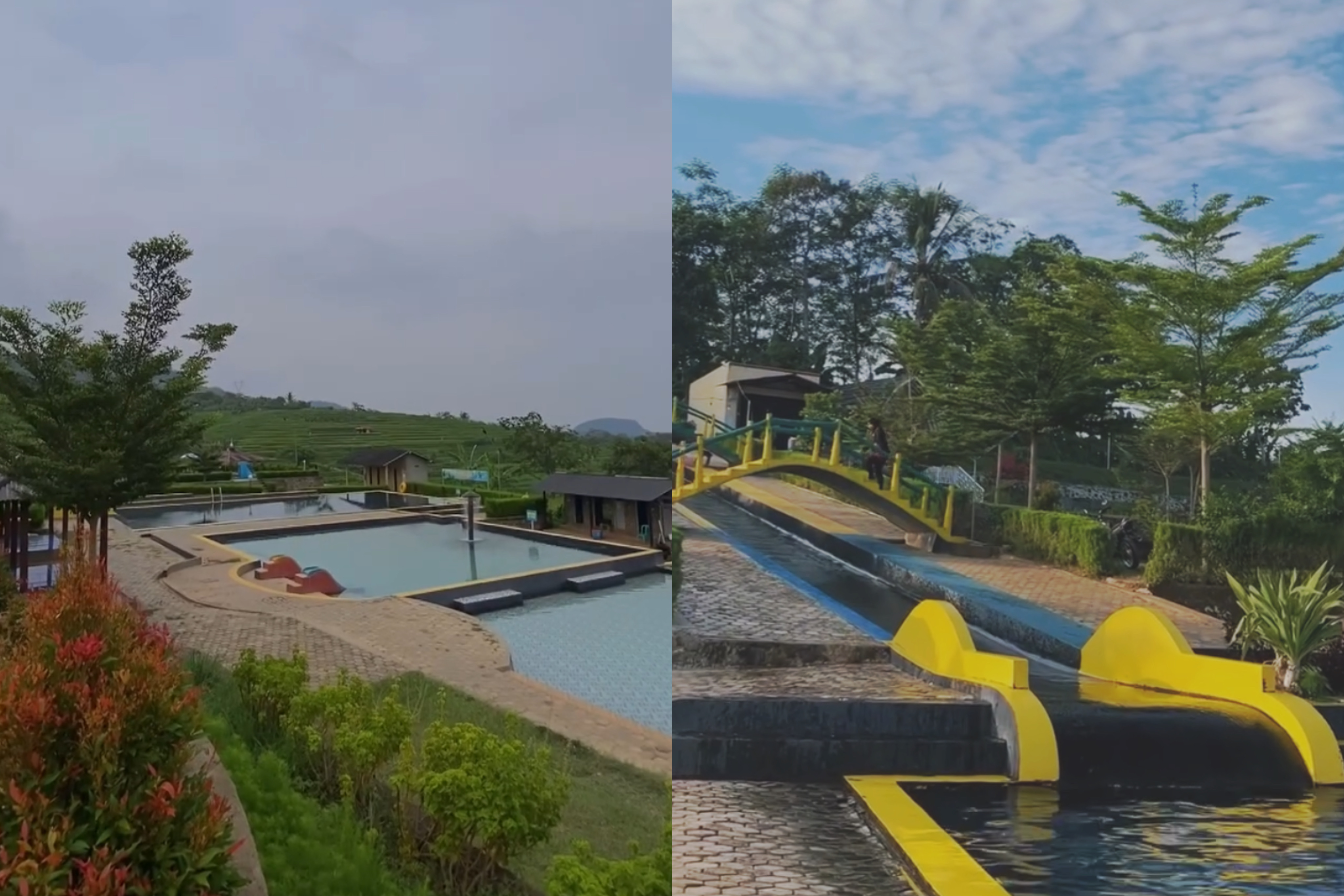 Suasana wisata air Side Land