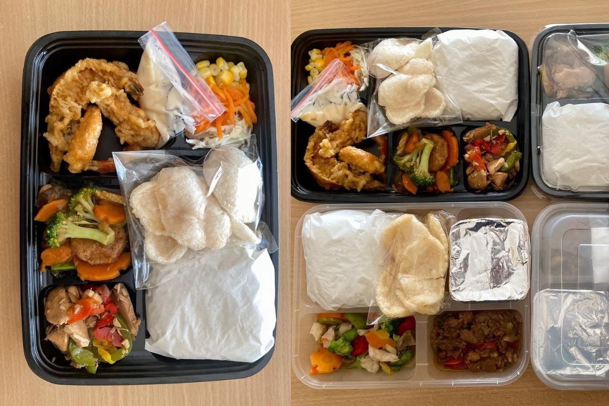 Ilustrasi nasi catering