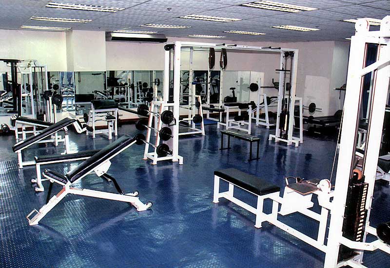 Ilustrasi tempat gym yang nyaman