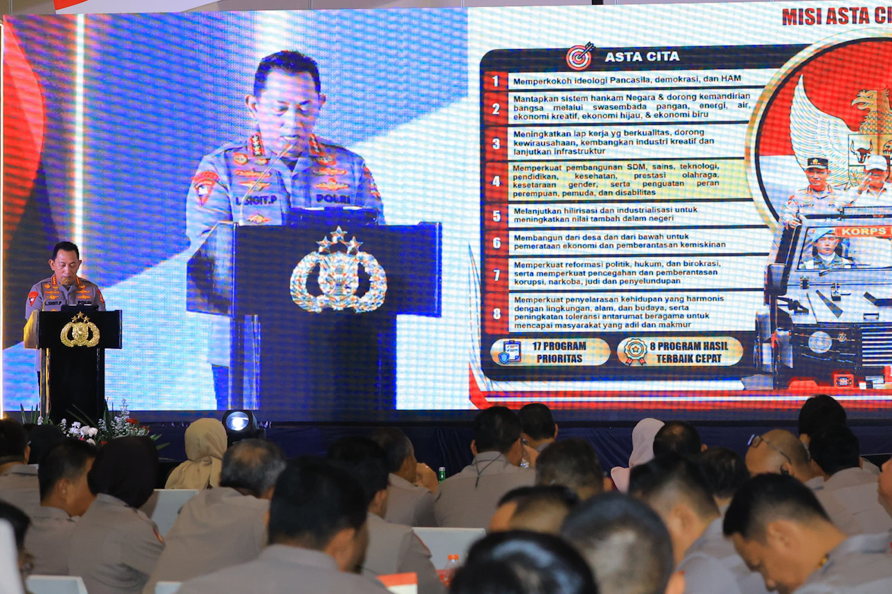 Kapolri Jenderal Listyo Sigit Prabowo di acara Gender Mainstreaming Insight: Equality in Action, Insight in Policy di Jakarta. (Mabes Polri)