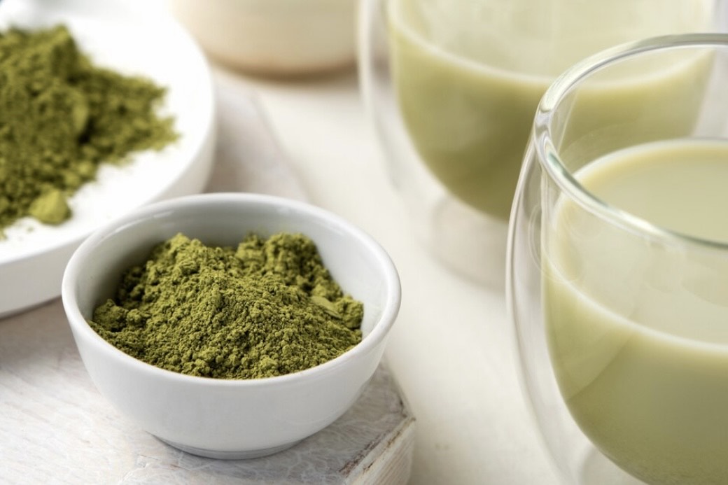 Ilustrasi matcha untuk minuman diet