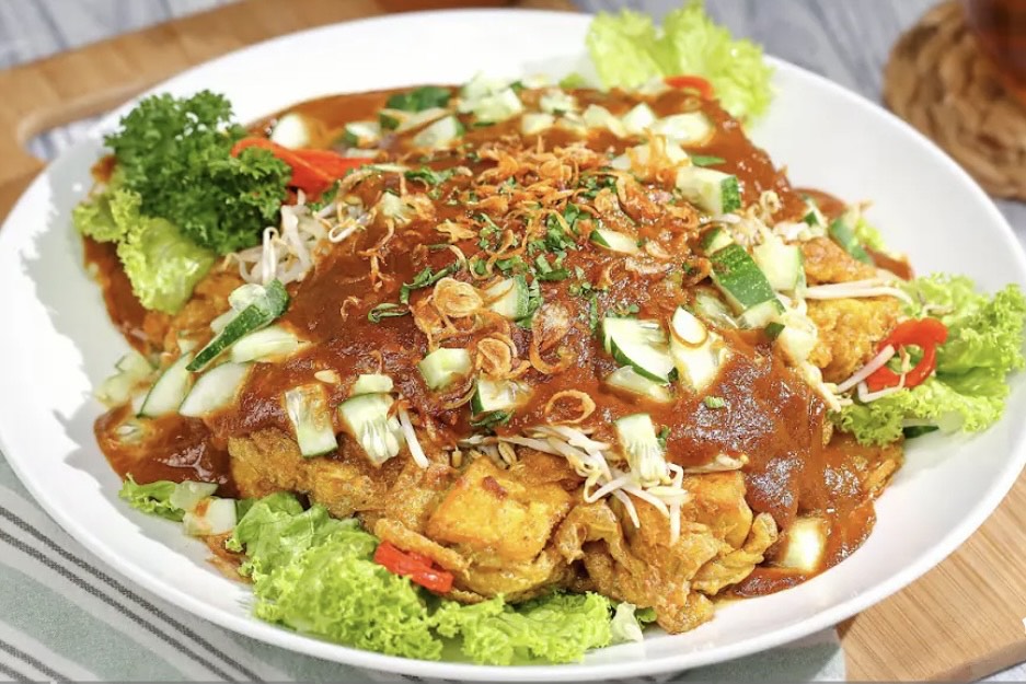Tahu telur sedep merem