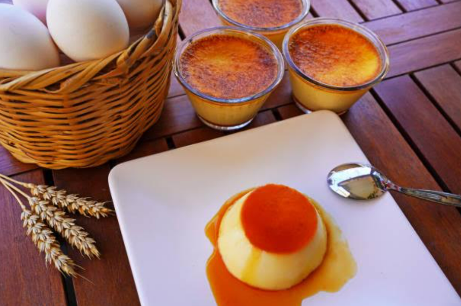 Ilustrasi caramel pudding