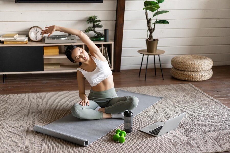 Ilustrasi workout di rumah