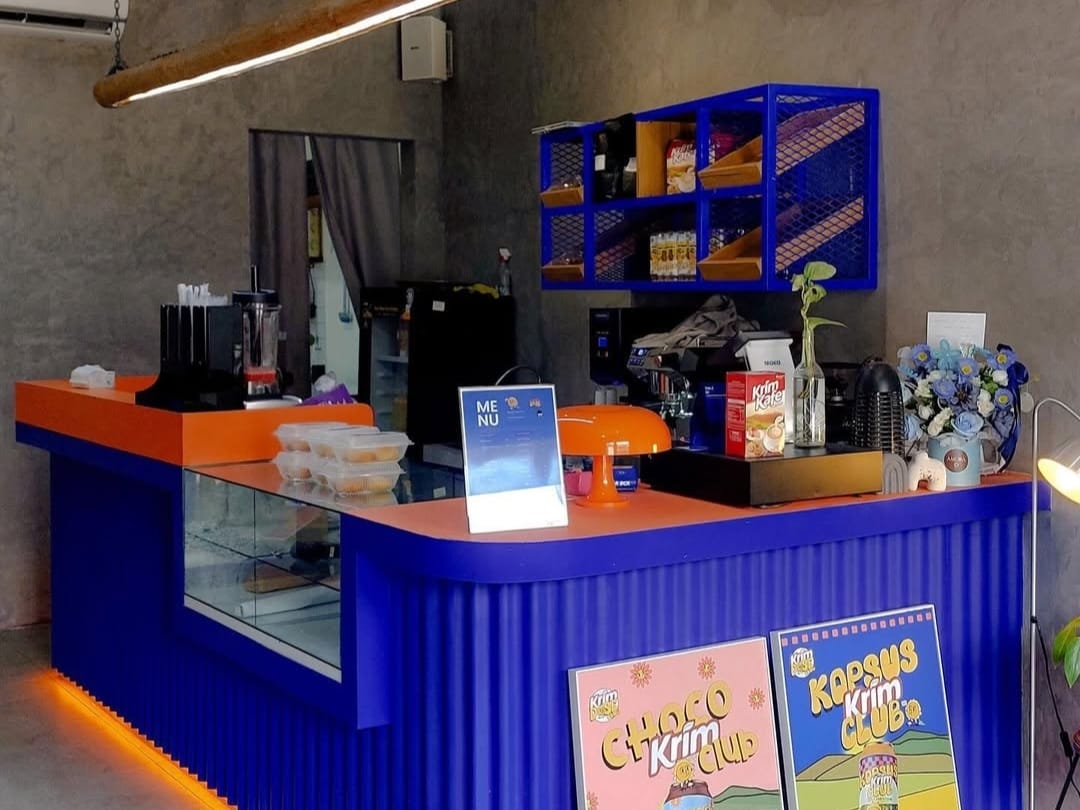 Ilustrasi coffee shop kalcer di Cirebon